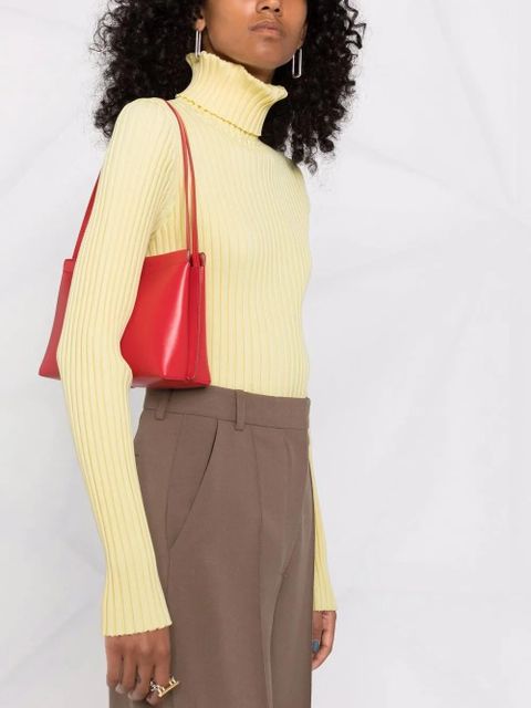 Tory Burch ribbed-knit roll-neck jumper - Yellow - zdjęcie produktu nr 2