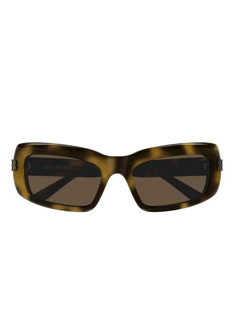 Balenciaga rectangle-frame logo-detail sunglasses - Brown - zdjęcie produktu nr 1