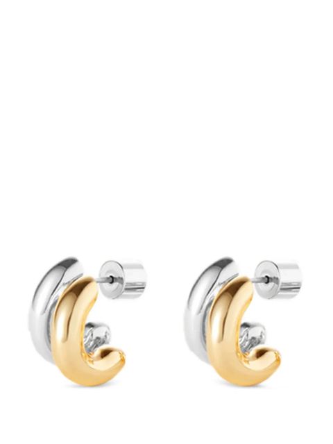 Jenny Bird two tone earrings - Silver - zdjęcie produktu nr 1