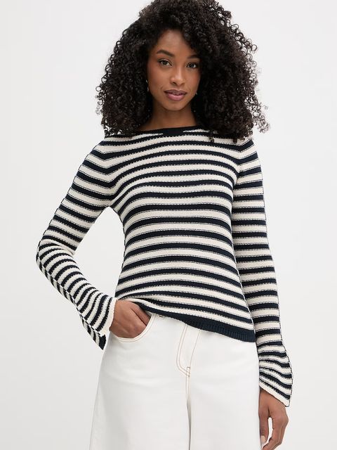 Twinset sweter damski z bawełną - zdjęcie produktu nr 1