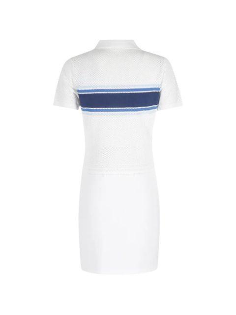 Casablanca perforated striped dress - White - zdjęcie produktu nr 2