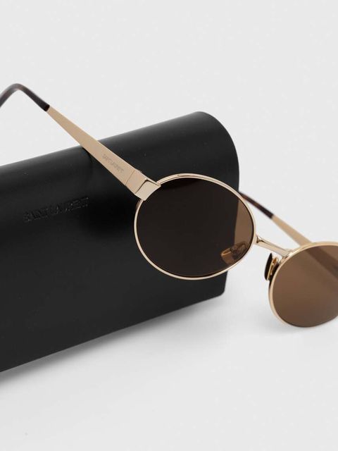 Saint Laurent okulary przeciwsłoneczne damskie kolor złoty SL 692