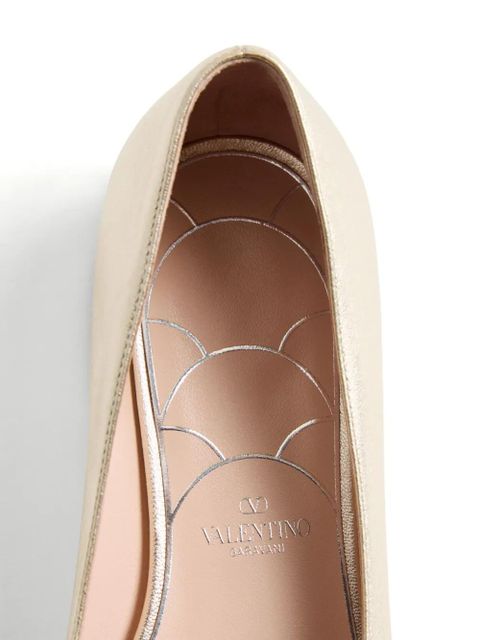 Valentino Garavani 20mm Mary Jane ballerina shoes - Gold