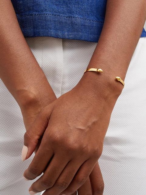 Monica Vinader Fiji Bud cuff - Gold - zdjęcie produktu nr 2