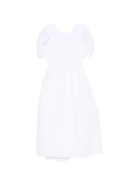 Cecilie Bahnsen Catrine puffed midi dress - White - zdjęcie produktu nr 1