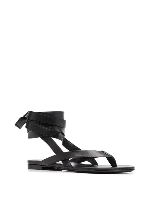 The Attico ankle-strap flat sandals - Black - zdjęcie produktu nr 2