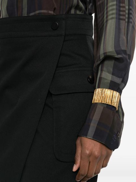 Max Mara flap-pocket mini skirt - Black