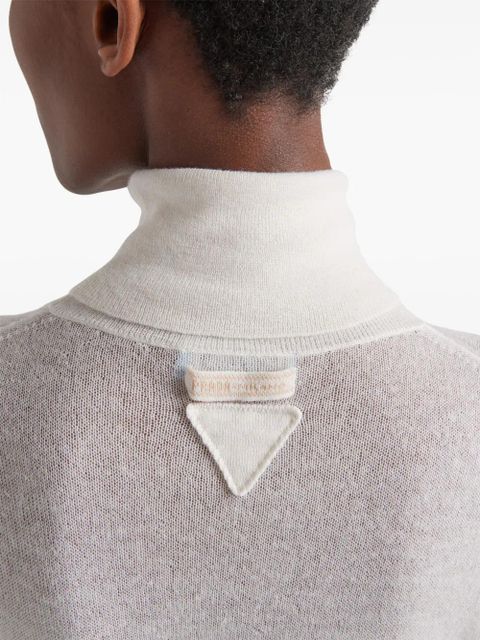Prada roll-neck cashmere jumper - White