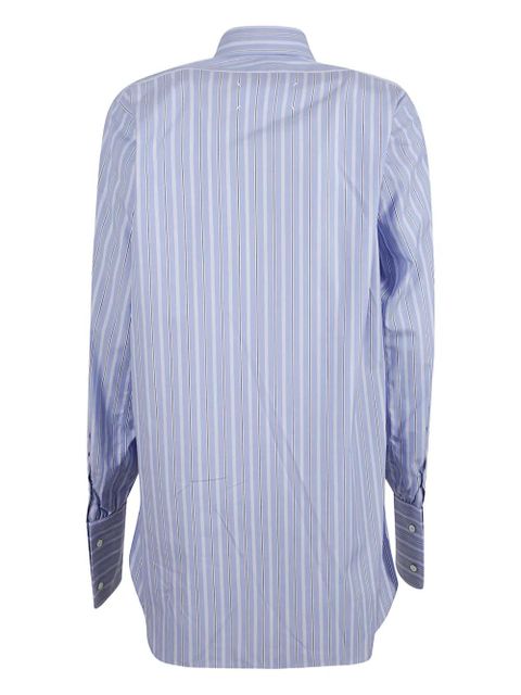 Maison Margiela striped button-down shirt - Blue - zdjęcie produktu nr 2