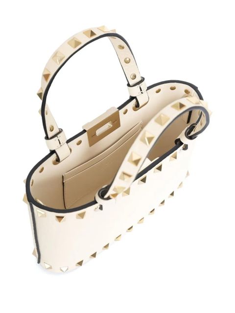 Valentino Garavani Rockstud-embellished mini bag - White