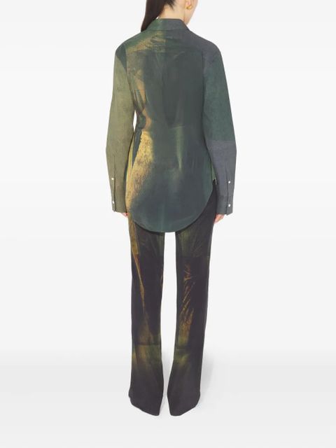Jean Paul Gaultier The Acid Water printed buttoned shirt - Green - zdjęcie produktu nr 2
