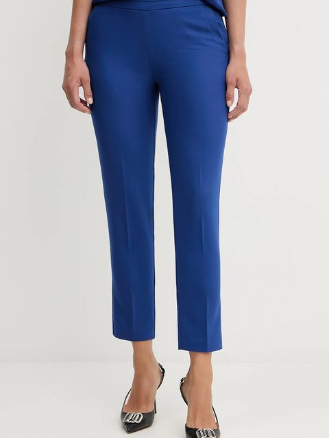 Morgan spodnie PROSY.F damskie kolor niebieski fason cygaretki medium waist PROSY.F - zdjęcie produktu nr 1