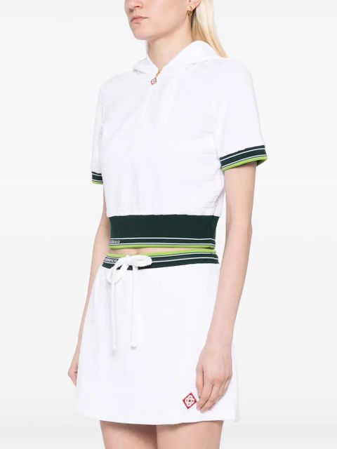 Casablanca velour hooded top - White - zdjęcie produktu nr 2