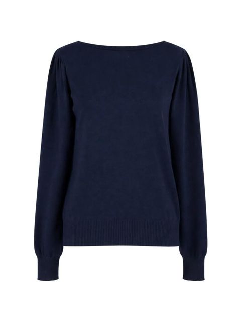 TWINSET cut-out gathered-shoulder sweater - Blue - zdjęcie produktu nr 1