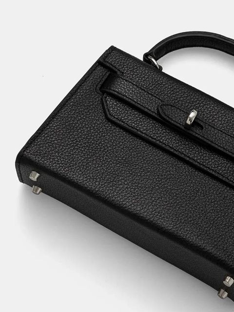 Silvian Heach torebka skórzana SANITA kolor czarny RCP25016BO