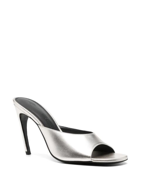 The Attico 100mm Betta sandals - Silver - zdjęcie produktu nr 2