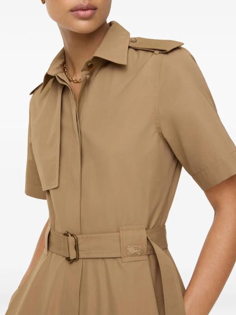 Burberry cotton poplin shirt dress - Brown