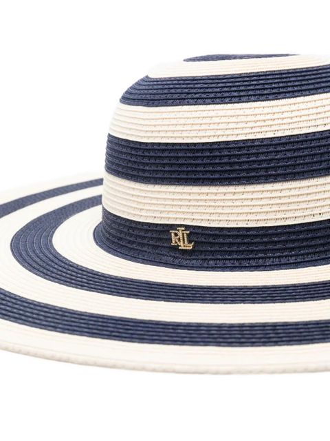 Lauren Ralph Lauren striped-pattern sun hat - Blue