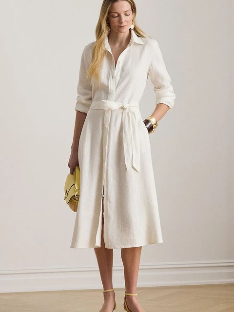 Lauren Ralph Lauren sukienka lniana - zdjęcie produktu nr 1