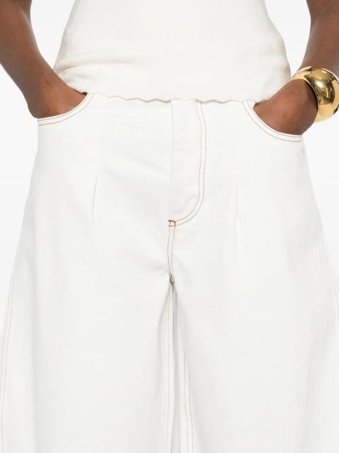 Jacquemus The Ovalo de-Nîmes jeans - Neutrals