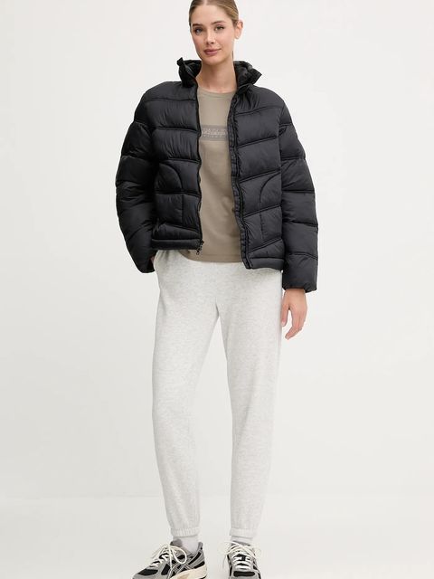 Napapijri kurtka A-Ega kolor czarny przejściowa NP0A88XD9411 - zdjęcie produktu nr 2