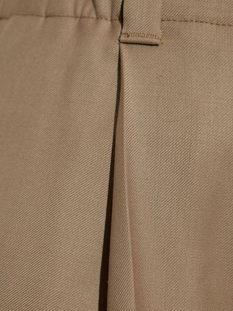 Moncler front-pleated trousers - Brown