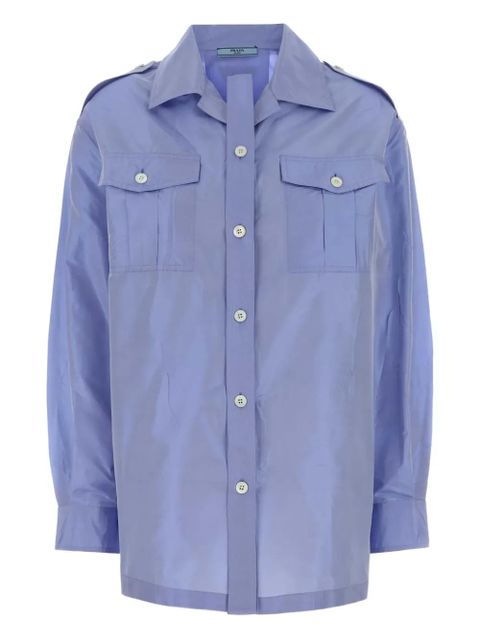 Prada button-fastening shirt - Blue - zdjęcie produktu nr 1