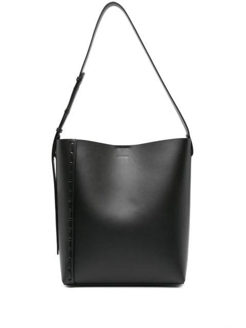 Jil Sander medium leather tote bag - Black - zdjęcie produktu nr 1