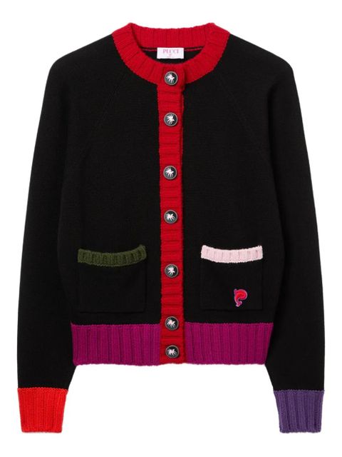 PUCCI color-block pocket cardigan - Black - zdjęcie produktu nr 1