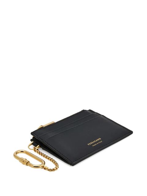 Ferragamo leather cardholder - Black