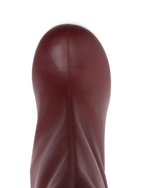 Amina Muaddi 95mm Iris heeled boots - Red