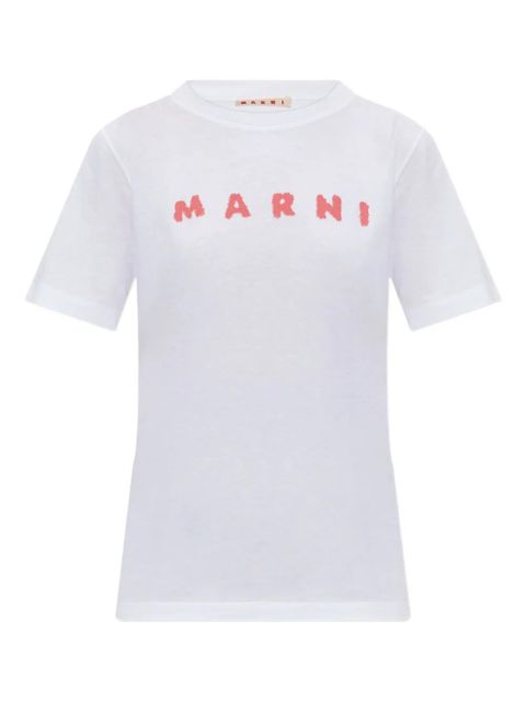 Marni logo-print t-shirt - White - zdjęcie produktu nr 1