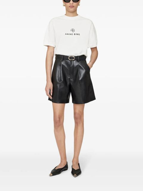 ANINE BING logo-print cotton t-shirt - White - zdjęcie produktu nr 2