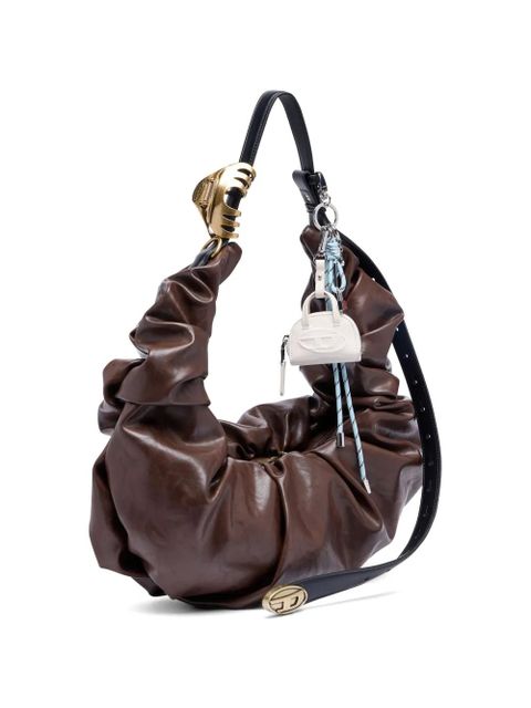 Diesel L Grab-D gathered shoulder bag - Brown