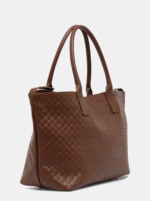 Answear Lab torebka skórzana kolor brązowy - zdjęcie produktu nr 2