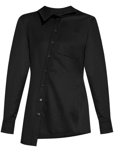 Jacquemus asymmetric long-sleeve shirt - Black - zdjęcie produktu nr 1