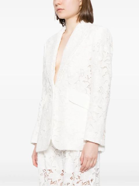 ZIMMERMANN Natura lace-detail blazer - White - zdjęcie produktu nr 2