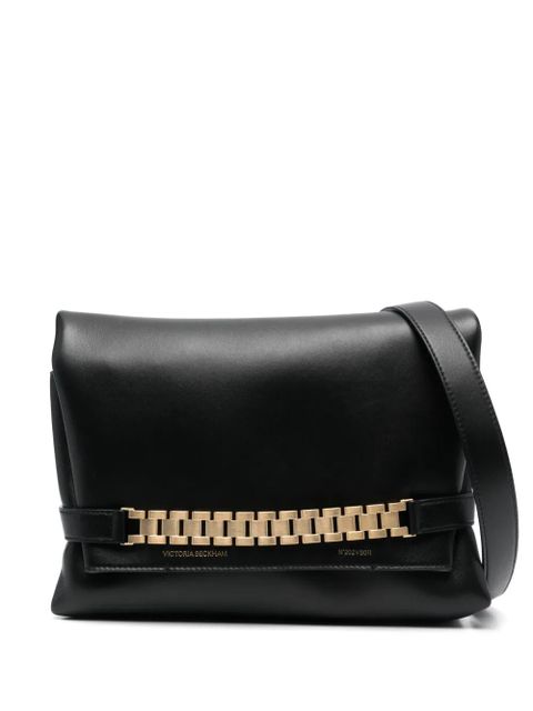 Victoria Beckham mini Chain Pouch leather clutch - Black - zdjęcie produktu nr 1