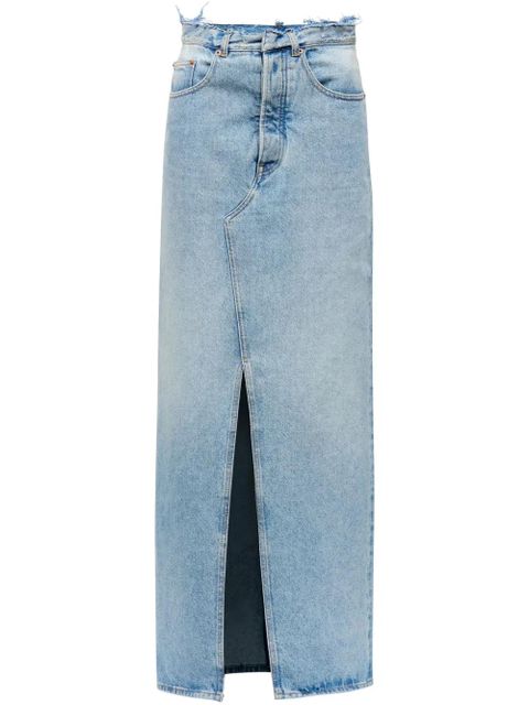 MM6 Maison Margiela slit denim maxi-skirt - Blue - zdjęcie produktu nr 1