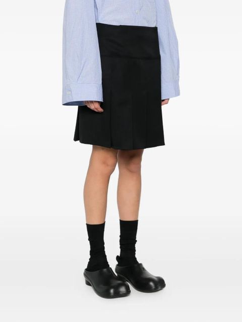 OUR LEGACY Girdle pleated mini skirt - Black - zdjęcie produktu nr 2