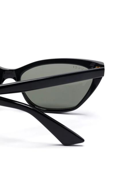 Gucci Eyewear geometric-frame sunglasses - Black - zdjęcie produktu nr 2