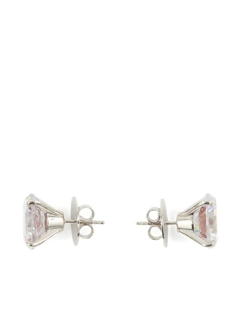 MM6 Maison Margiela swirl heart-patterned stud earrings - Silver - zdjęcie produktu nr 2