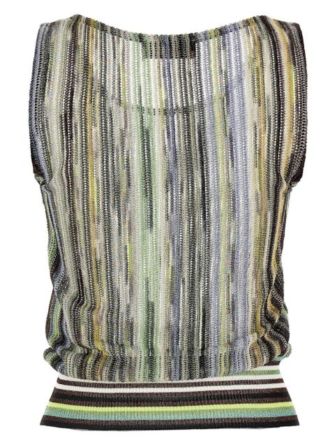 Missoni striped lamé top - Green - zdjęcie produktu nr 2