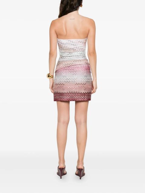 Missoni ombré-effect knitted mini dress - Pink