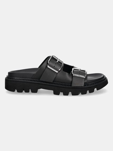 Tommy Jeans klapki skórzane DOUBLE STRAP SANDAL - zdjęcie produktu nr 2