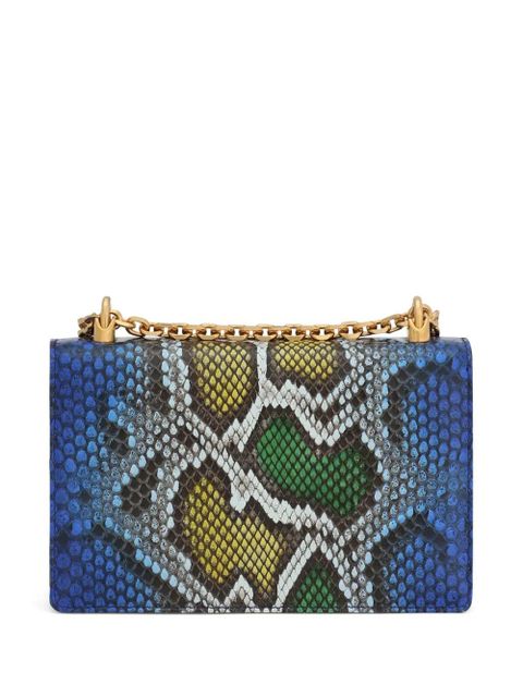 Dolce & Gabbana DG Girls python-effect crossbody bag - Blue