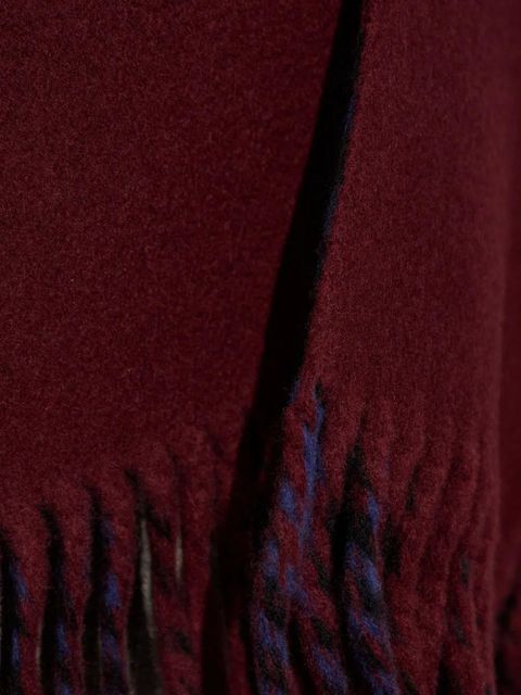 Burberry reversible fringed cape - Red - zdjęcie produktu nr 2