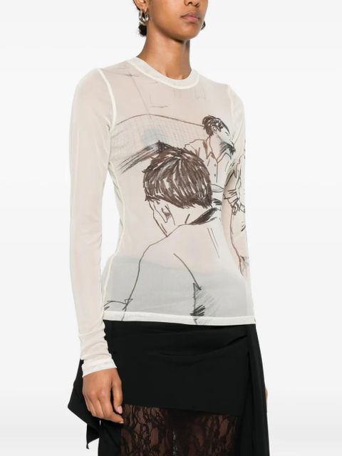 JW Anderson long-sleeves T-shirt - Neutrals