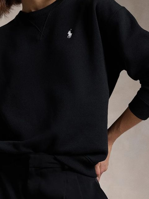 Polo Ralph Lauren bluza damska kolor czarny gładka 211943006