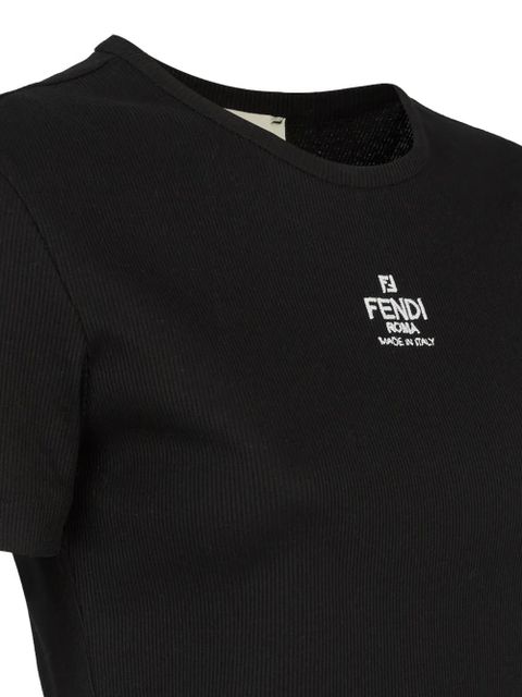 FENDI Black cotton jumper